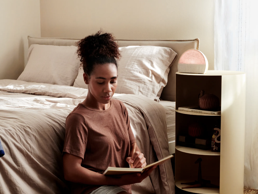 Lady reading a book